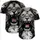 Roaring Lion Head Golden Eye Black Gray Mane Roman Numeral Clock - Wildlife Lover Gift Baseball Jersey - 5