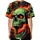 Screaming Green Skull Fiery Red Eyes Dark Smoke - Personal Betrayal Lifestyle Statement Baseball Jersey - 4