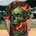 Screaming Green Skull Fiery Red Eyes Dark Smoke - Personal Betrayal Lifestyle Statement Baseball Jersey - 2
