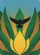 Bird Silhouette Yellow Flame Emerald Leaves - Wildlife Lover Gift Baseball Jersey - 6