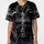 Silver Ornate Gothic Cross Angel Wings Star Acanthus Scroll - Spiritual Expression Baseball Jersey - 3