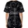 Silver Ornate Gothic Cross Angel Wings Star Acanthus Scroll - Spiritual Expression Baseball Jersey - 4