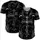 Silver Ornate Gothic Cross Angel Wings Star Acanthus Scroll - Spiritual Expression Baseball Jersey - 5
