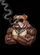 Confident Bulldog Sunglasses Cigar - Bold Lifestyle Gift for Him Baseball Jersey - 6