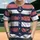 Nautical Anchor Distressed Red White Blue Horizontal Bands - Coastal Living Gift for Boaters Baseball Jersey - 1