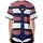 Nautical Anchor Distressed Red White Blue Horizontal Bands - Coastal Living Gift for Boaters Baseball Jersey - 4