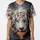 Majestic White Tiger Face Intense Gaze Fiery Energy - Wildlife Lover Gift for Tiger Fan Baseball Jersey - 3