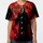 Tall Menacing Grim Reaper Scythe Blood Moon - Swirling Smoke Birds Halloween Party Baseball Jersey - 3