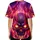 Ornate Skull Fiery Flames Glowing Eyes Jagged Teeth - Skull Collector Gift Baseball Jersey - 4