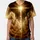 Majestic Golden Cross, Golden Clouds, Night Sky - Spiritual Lifestyle Gift for Believers Baseball Jersey - 3