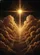Majestic Golden Cross, Golden Clouds, Night Sky - Spiritual Lifestyle Gift for Believers Baseball Jersey - 6