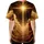 Majestic Golden Cross, Golden Clouds, Night Sky - Spiritual Lifestyle Gift for Believers Baseball Jersey - 4