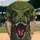 Fearsome Tyrannosaurus Rex Roaring Head, Open Mouth, Sharp White Teeth - Prehistoric Wildlife Lover Gift Baseball Jersey - 2