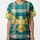 Large Golden Eagle Spread Wings Varying Stripe Plaid - Bird Lover Gift Baseball Jersey - 3