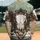 Prominent Bull Skull Tribal Western Yoke Stripe Accents - Ranch Lifestyle Gift Baseball Jersey - 2