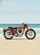 Red Motorcycle Sandy Beach Ocean Sky - Travel Gift for Riders Baseball Jersey - 6