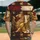 Golden Griffin Heraldic Banner - Medieval Fantasy Lover Gift Baseball Jersey - 2