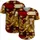 Golden Griffin Heraldic Banner - Medieval Fantasy Lover Gift Baseball Jersey - 5