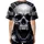 Screaming Human Skulls Root Tendrils Swirling Smoky Textures - Macabre Lifestyle Gift Baseball Jersey - 4