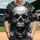 Screaming Human Skulls Root Tendrils Swirling Smoky Textures - Macabre Lifestyle Gift Baseball Jersey - 1