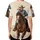 Cowboy Galloping Horse Desert Landscape with Sand and Rocky Hills - Western Lifestyle Gift Baseball Jersey - 4
