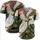 White Parrots Yellow Beaks Red Markings Lush Tropical Foliage - Island Vacation Wear Baseball Jersey - 5