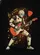 Retro-Futuristic Robot Electric Guitarist Music Notes - Music Lover Gift for Sci-Fi Fans Baseball Jersey - 6