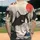 Japanese Tuxedo Cat Ocean Waves Cherry Blossoms - Wildlife Lover Gift Baseball Jersey - 2