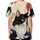 Japanese Tuxedo Cat Ocean Waves Cherry Blossoms - Wildlife Lover Gift Baseball Jersey - 4