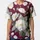 Maroon Background White Flowers Yellow Centers Green Leaves - Floral Lover Gift Baseball Jersey - 3