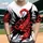 Red Scorpion Ripped Black Shapes - Everyday Wear Gift for Scorpion Lover and Wildlife Enthusiast Baseball Jersey - 1
