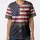 Heavily Distressed Shattered American Flag Independence Day Celebration Gift for Veterans Baseball Jersey - 3