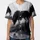 Majestic Dark Silhouetted Wolf Rippled Pool Bare Trees Misty Forest - Nature Lover Gift Baseball Jersey - 3