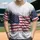 American Flag Distressed Grunge - Independence Day Commemoration for Veterans Baseball Jersey - 1