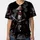 Masked Japanese Samurai Warrior Dark Armor Katana Swords Red Scarf - Action Fan Gift Baseball Jersey - 3