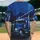 Dynamically Angled Blue Semi-Truck Speed Cityscape - Driving Enthusiast Gift for Truck Driver Baseball Jersey - 2