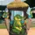 Green Cartoon Alligator Tiki Bar Cocktail - Tropical Vacation Gift Baseball Jersey - 2