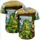 Green Cartoon Alligator Tiki Bar Cocktail - Tropical Vacation Gift Baseball Jersey - 5