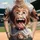 Shaggy Brown Monkey Wide Mouth Desert Landscape Wildlife Lover Gift Baseball Jersey - 1
