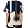 Prominent Acoustic Guitar Star Dots Vertical Striped Panel - Musician Lifestyle Gift Baseball Jersey - 4
