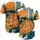 Sea Turtle Orange Shell Leaf Semi-Circle Wave - Wildlife Lover Gift Baseball Jersey - 5