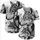 Black White Wolf Heads Tribal Ornament Berries - Wildlife Lover Gift for Wolf Lovers Baseball Jersey - 5