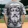 Jesus Christ Marble Sculpture Crown Thorns Faith Expression Gift for Christian Believer Baseball Jersey - 2