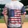 Rugged Distressed Paint Splatter American Flag - Independence Day Gift for Veterans or Military Baseball Jersey - 2