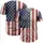 Weathered Distressed American Flag Independence Day Gift for Veterans Baseball Jersey - 5