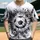 Black White Soccer Ball Motion Vortex - Game Day Sports Style for Soccer Fan Baseball Jersey - 1