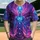 Elongated Head Alien Figure Swirling Cosmic Nebula Ringed Planets - Space Lover Gift Baseball Jersey - 1