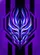 Electric Blue Purple White Mystical Mask Glowing Flames - Personal Statement Gift Baseball Jersey - 6
