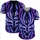 Electric Blue Purple White Mystical Mask Glowing Flames - Personal Statement Gift Baseball Jersey - 5