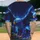 Powerful Majestic Glowing Neural Network Eagle Cosmic Void - Sci-Fi Enthusiast Gift Baseball Jersey - 2